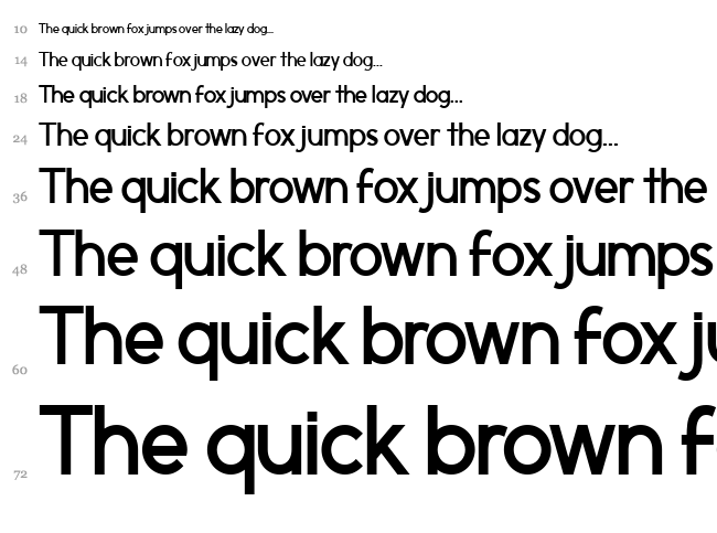 Morningtype font waterfall